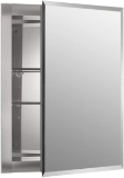 Kohler K-Cb-Clr1620Fs Frameless 16 Inch X 20 Inch Aluminum Bathroom Medicine Cabinet; $84.25 MSRP