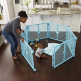 Toddleroo by North States Superyard Indoor-Outdoor Play Yard: Safe Play Area Anywhere - $63.12 MSRP
