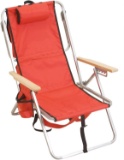 Rio Brands Gear 5 Position Steel Backpack Chair with Cooler