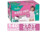 Pampers Easy Ups Training Underwear Hello Kitty 2T-3T (140 Count)