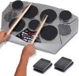 Pyle 7 Pad, Kick Bass Pedal Controller USB AUX Toms,Hi-Hat, Snare Drums, Cymbals-PTED06 $159.99 MSRP