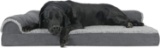 Furhaven Pet - Plush Orthopedic Sofa, L-Shaped, Jumbo, Two-Tone Stone Gray(B0759JPRKY) $54.99 MSRP