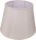 Double Royal Style Medium Lamp Shade, Alucset Fabric Lampshade for Table Lamp/Floor, Spider
