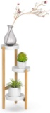 Bamboo Plant Stands Indoor, 3 Tier Tall Corner Plant Stand Holder and Plant Display Rack $49.99 MSRP