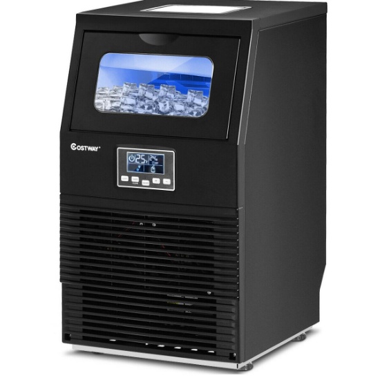 Costway Portable Heavy Duty Built-In Commercial Ice Cube Maker Machine 88Lbs Restaurant $369.99 MSRP