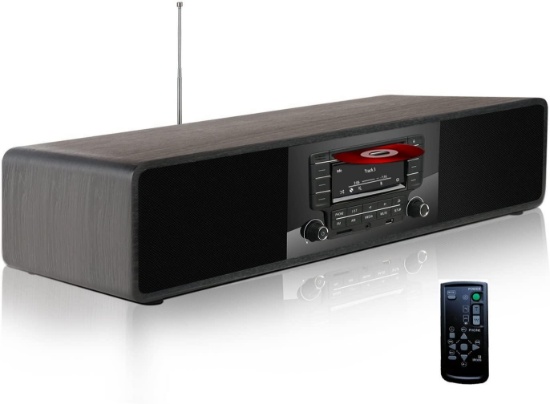 KEiiD Compact CD/MP3 Player Stereo Wooden Desktop Bluetooth Hi-Fi Speaker Portable $219.99 MSRP