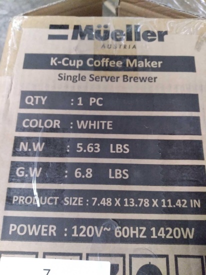 Mueller Austria K-cup Coffee Maker Single Server Brewer