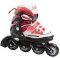 HARSH Youth's Canvas Adjustable Inline Skate, Size 5-8, CRSMA10-RD