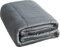 Sutton Home Fashions Weighted Blanket - Minky Silver Gray Glass Bead Filled Blanket, 48