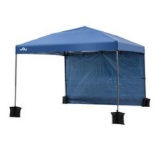 Yoli Monterey 10'x10' Straight-Leg Canopy with Wall and Weight Bags, Blue/Gray - $79.99 MSRP