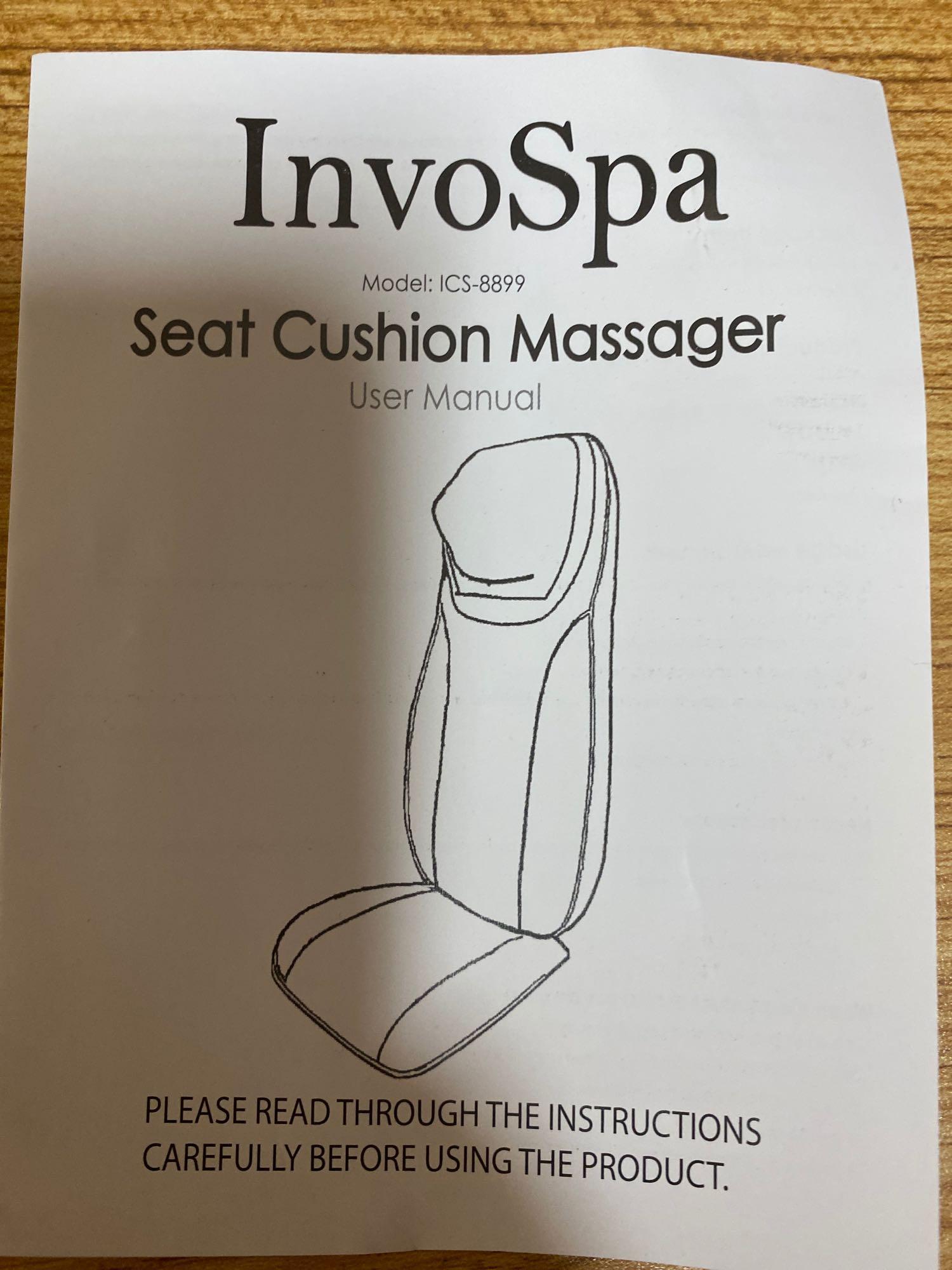 InvoSpa Shiatsu Neck and Back Massager Chair with