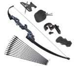 Tongtu Takedown Recurve Bow and Arrows for Adult, Aluminum Alloy Riser Hunting Archery Longbow kit