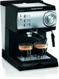 Hamilton Beach Espresso Machine with Steamer - Cappuccino, Mocha, and Latte Maker