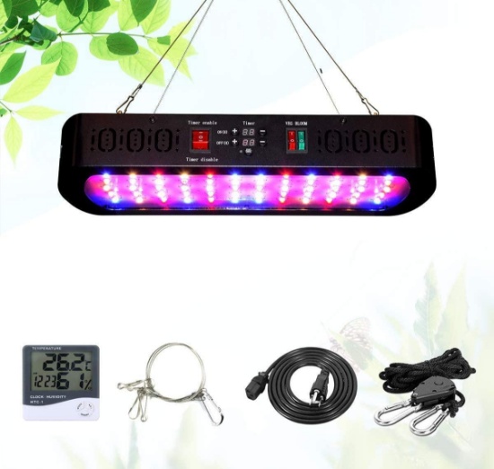 OSLOAM Timer Control 600W LED Grow Light Full Spectrum Auto On/Off with UV and IR $50.00 MSRP