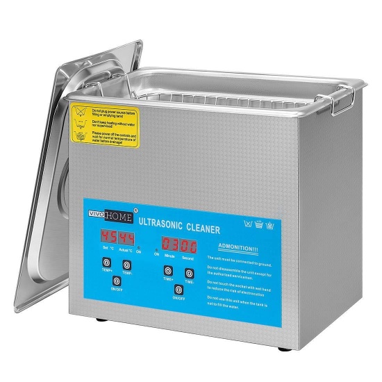 VIVOHOME Professional 3L Touch Controllable Ultrasonic Cleaner Machine - $129.99 MSRP