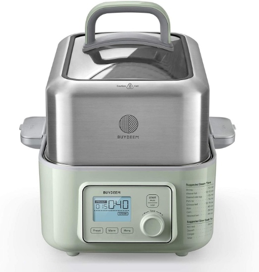 BUYDEEM G563 5-Quart Electric Food Steamer For Cooking Digital Multifunctional Steamer- $229.99 MSRP