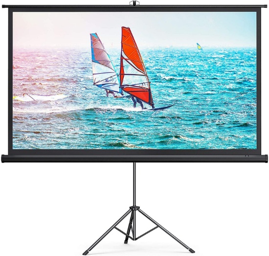 TaoTronics 100 Inch 16:9 Portable Projector Screen with Tripod Stand
