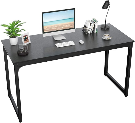 Foxemart Computer Desk 47? Modern Sturdy Office Desk, Black - $167.68 MSRP