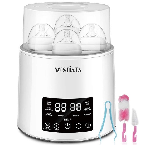 Bottle Warmer And Sterilizer, BPA Free 4-Bottles Capacity 7-in-1 - $44.99 MSRP