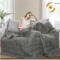 Maple Down Weighted Blanket for Adult Light Gray 80?x 87
