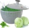 Brieftons Salad Spinner (BR-SS-02): Large 6.2 Quart Lettuce Greens Washer Dryer Drainer Crisper