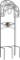 Giraffe Garden Hose Holder with 130ft 3/4 in. Capacity Detachable Metal Water Hose Holder Decorative