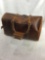 AARON LEATHER GOODS Leather Travel Duffel Bag
