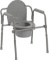 Drive Medical 11148-1 Steel Folding Bedside Commode, Grey, Bariatric $32.29 MSRP