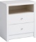 Prepac Calla Tall 2 Drawer Nightstand, White (WDNH-0529-1)
