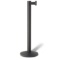 Beltrac 3000 Retractable Belt Stanchion, Wrinkle Black with 7 Foot Black Belt