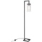 Farmhouse Floor Lamp Modern Industrial Seeded Metal Living Room Reading Lighting