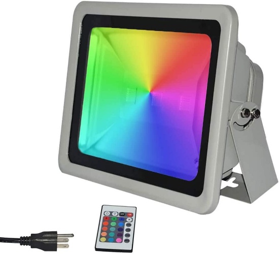 RSN LED Flood Lights RGB with Remote Control, IP65 Waterproof Dimmable Color Changing $138.99 MSRP