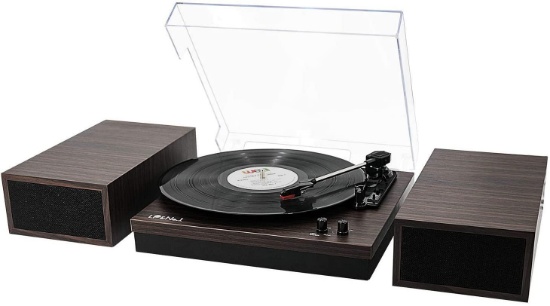 LP and No.1 Retro Belt-Drive Bluetooth Turntable with Separable Stereo Speakers $114.99 MSRP