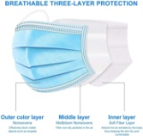 BLScode Disposable Kids Face, MSAAEX Disposable Face Mask, Disposable Face Mask