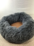 Calming Dog Bed for Small Dog&Cat ,Comfy Self Warming Round Dog Bed with Fluffy Faux Fur