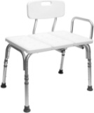 Carex Tub Transfer Bench - Shower Chair Transfer Bench with Height Adjustable Legs - Convertible