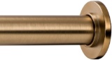 Ivilon Tension Curtain Rod - Spring Tension Rod For Windows Or Shower, 36 To 54 Inch. Warm Gold
