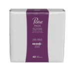 Poise Incontinence Pads, Maximum Absorbency, Long 42 Count