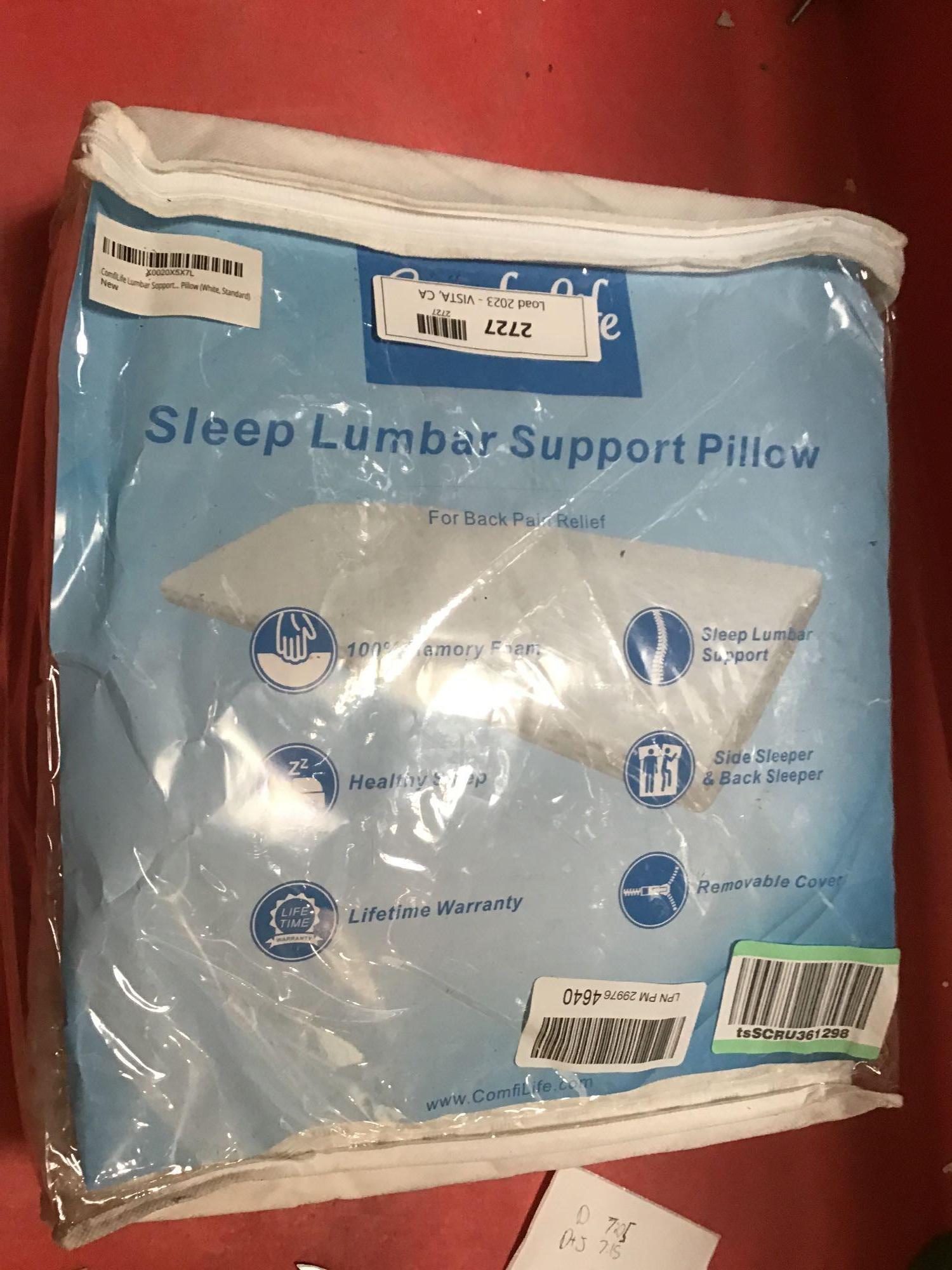 ComfiLife Lumbar Support Pillow for Sleeping Memory Foam Pillow