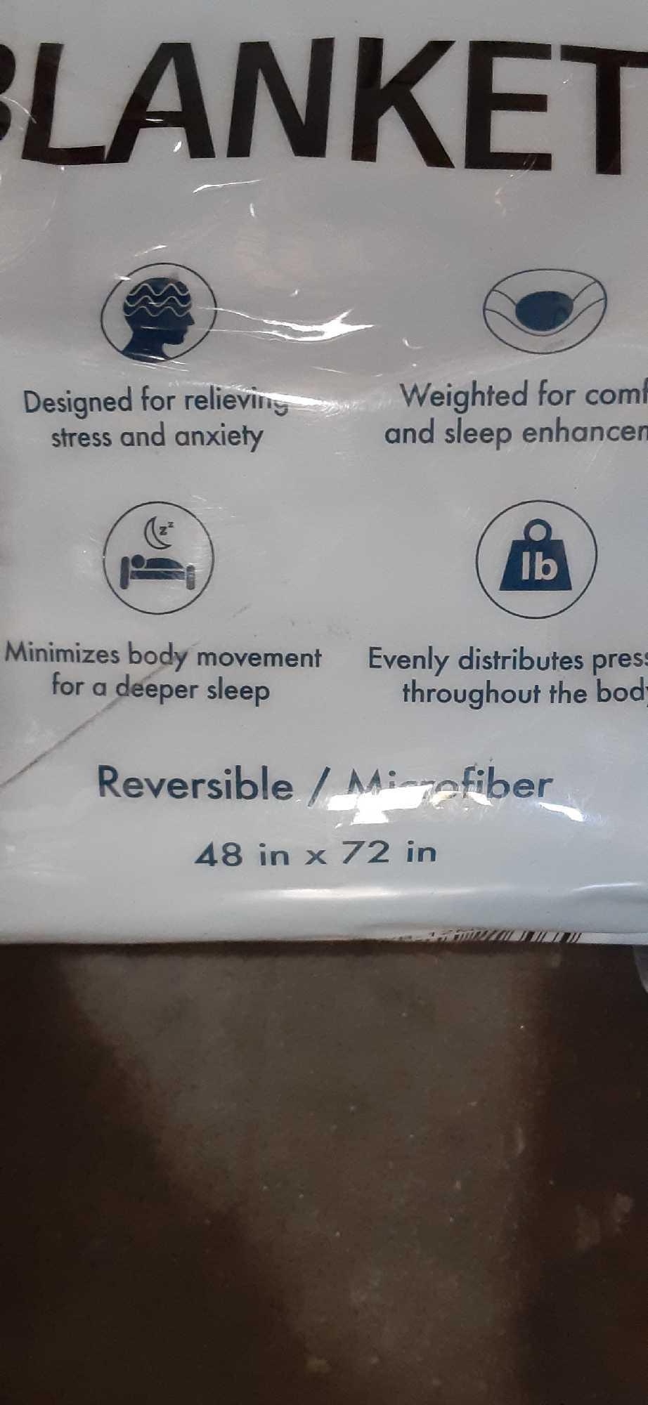 Prima Comfort 12 lb. Microfiber Weighted Blanket Proxibid