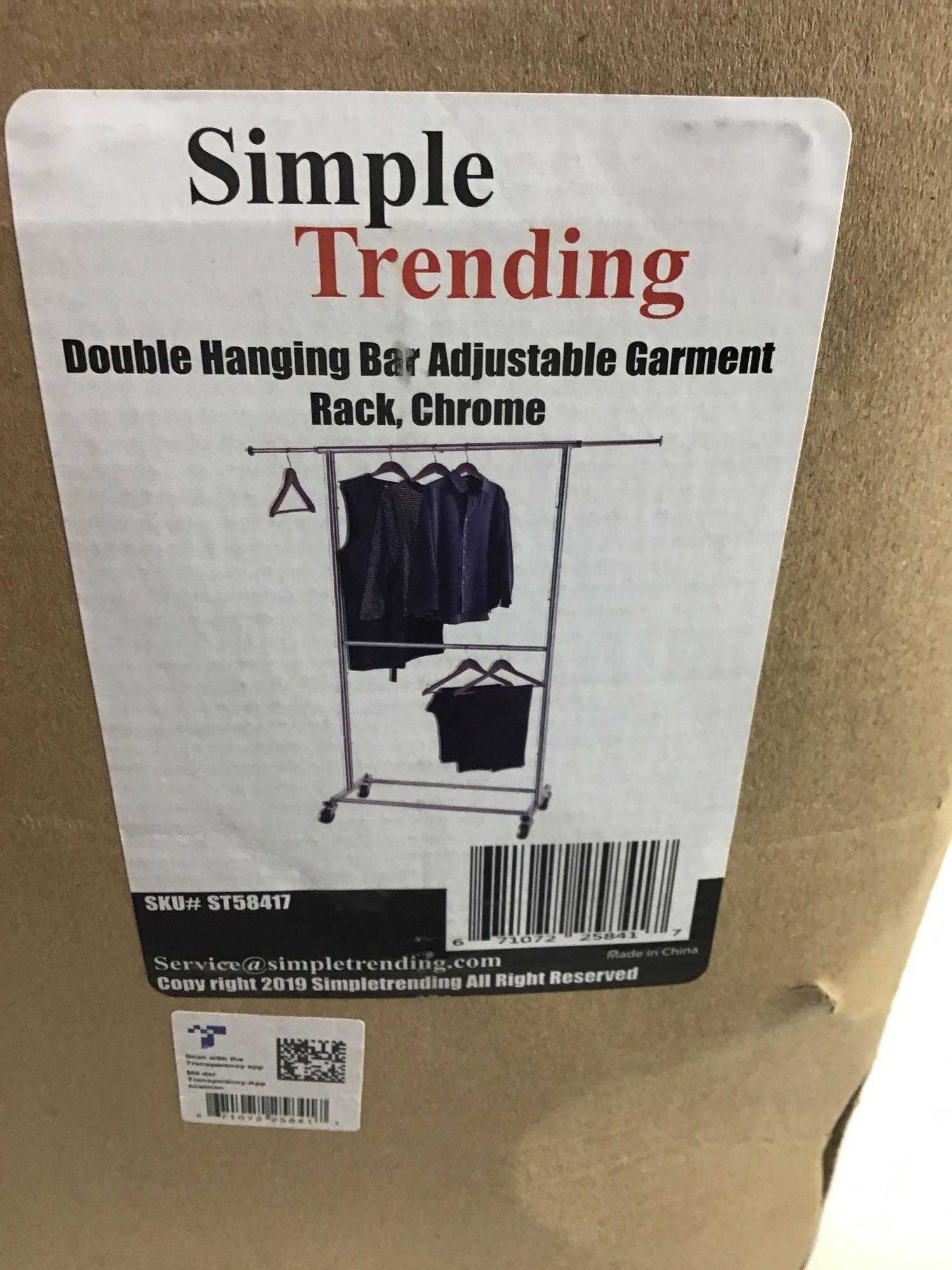  Simple Trending Double Rod Clothing Garment Rack