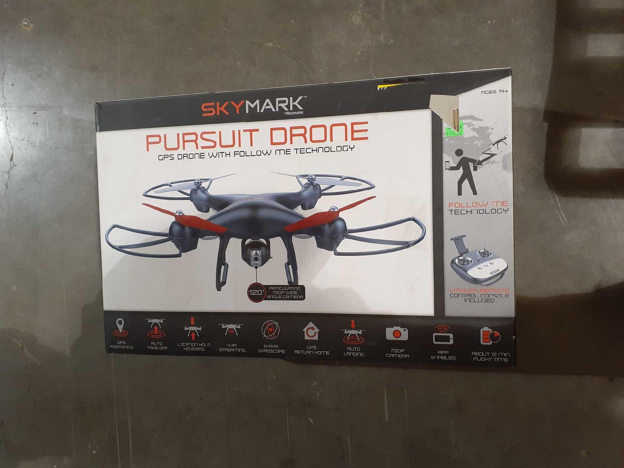 Skymark pursuit gps drone with store follow me