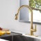 AMAZING FORCE Gold Kitchen Faucet Modern Pull Out Kitchen Faucets Stainless Steel Single Handle