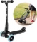 Scooter Height Adjustable Lean to Steer Flashing PU Wheels 3 Wheel Kick Scooters for Kids Boys Girls