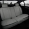 GIANT PANDA Rear Bench Car Seat Cover Fit Most Sedans SUVs Pickup Trucks (Gray)