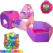 Playz Toddler Girl Popup Tent, Tunnel And Ball Pit Bundle