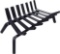 Amagabeli Black Wrought Iron Fireplace Log Grate 21 inch Wide Heavy Duty Solid Steel, $58.99
