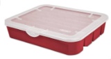 Sterilite Red Holiday Ornament Adjustable Storage Container Organizer Case-Holds 32- $48.88 MSRP