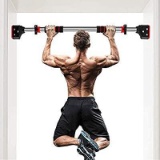 MUSCOACH Pull Up Bar for Doorway - Chin Up Bar No Screw Installation