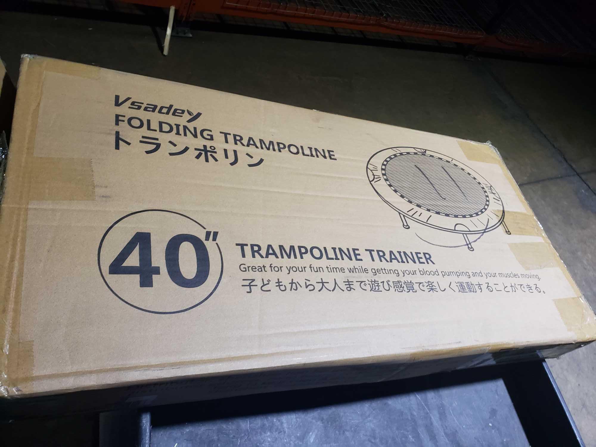 Vsadey Foldable Mini Trampoline Indoor Fitness Proxibid